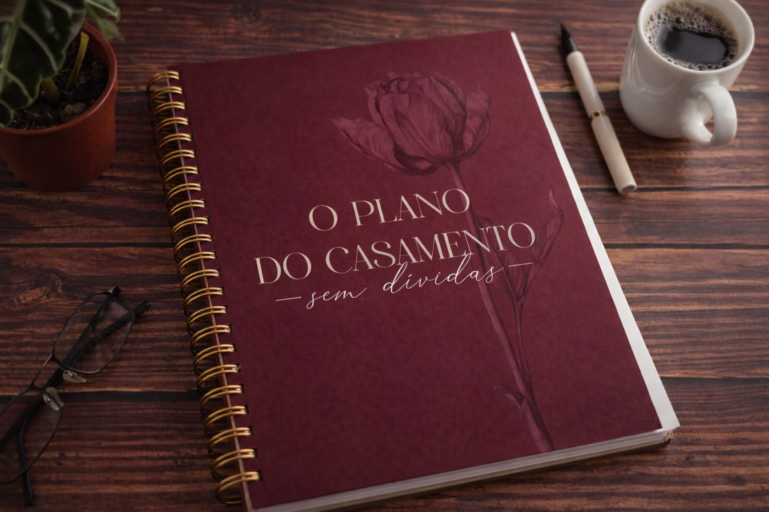 Capa do livro físico O Planner do Casamento sem Dívidas